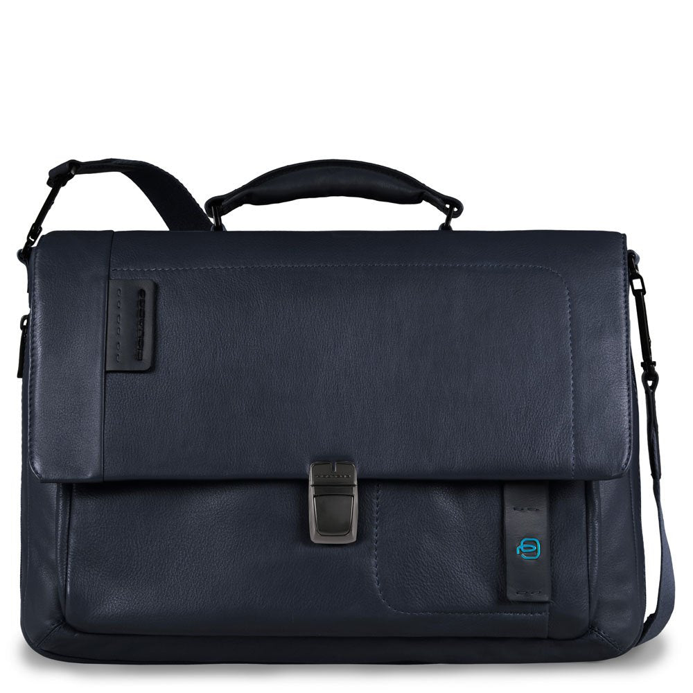Piquadro Cartella Porta Computer Con Patta E Porta Ipad®/ipad®Air/air2 Pulse Blu Notte CA3111P15