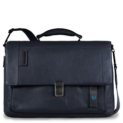 Piquadro Cartella Porta Computer Con Patta E Porta Ipad®/ipad®Air/air2 Pulse Blu Notte CA3111P15