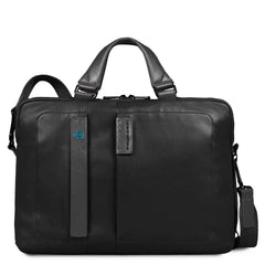 Piquadro Cartella Porta Computer Espandibile Con Tasca Porta Ipad®Mini E Porta Ipad®Air/air2 Imbottito Pulse Nero CA1903P15