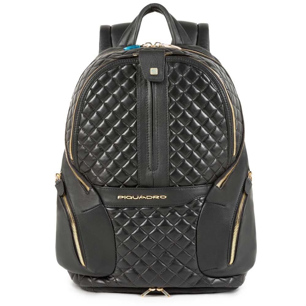 Piquadro Zainetto Espandibile Porta Pc Con Porta Ipad®Air/pro 9,7 E Protezione Anti-Pioggia Coleos Nero CA3936OS32