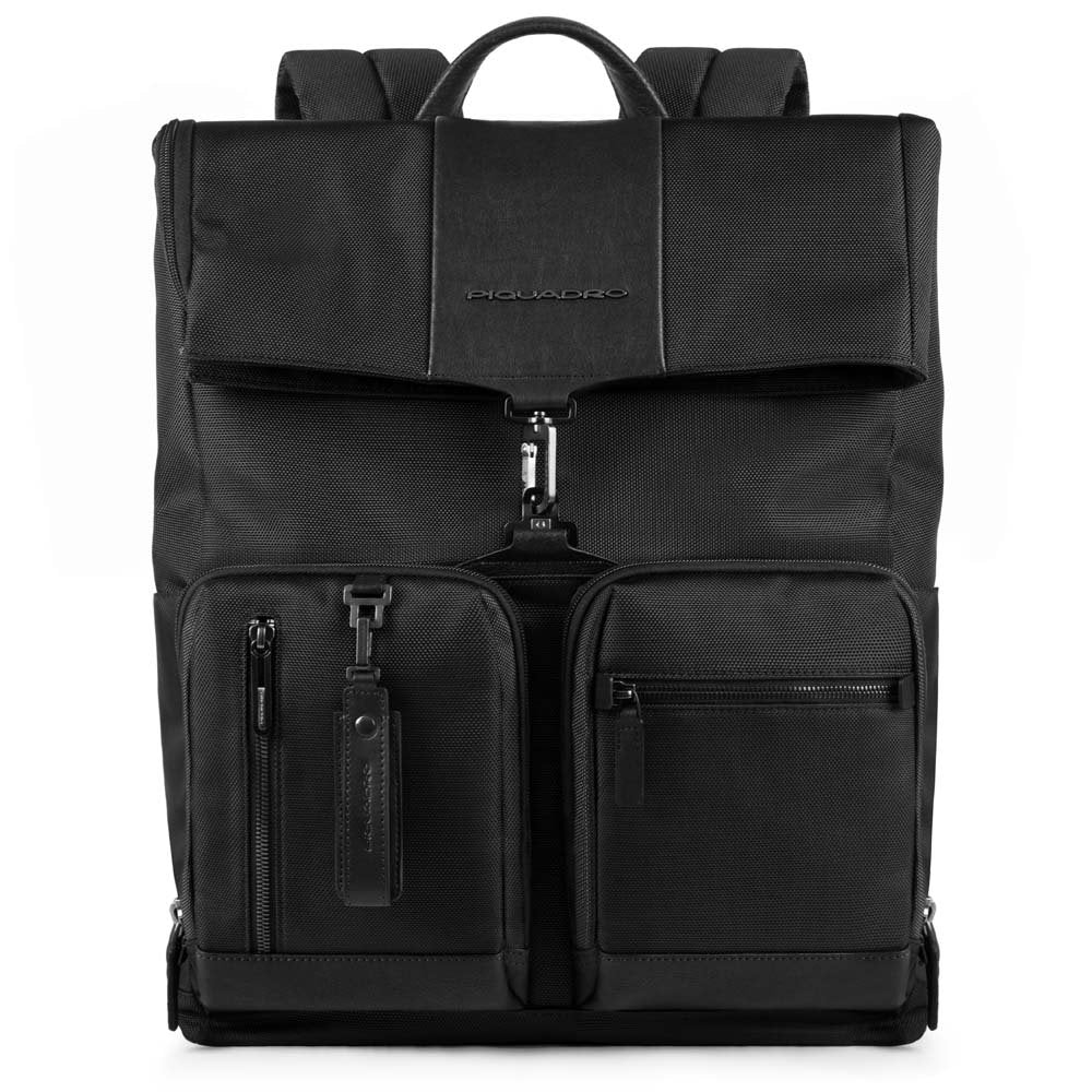 Piquadro Zaino Fast-Check Porta Pc E Porta Ipad®Air/pro 9,7, Connequ E Anti-Frode Rfid Brief Nero CA4533BR