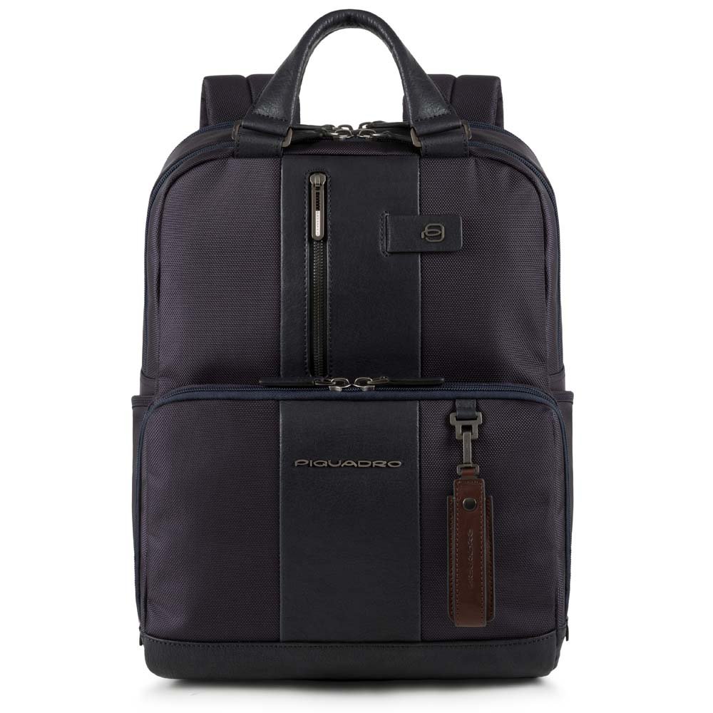 Piquadro Zaino Porta Pc E Porta Ipad®Air/pro 9,7 Con Manici, Connequ, Tasca Portabottiglia O Portaombrello Brief Blu CA3975BR/BLU