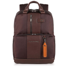 Piquadro Zaino Porta Pc E Porta Ipad®Air/pro 9,7 Con Manici, Connequ, Tasca Portabottiglia O Portaombrello Brief Testa Di Moro CA3975BR