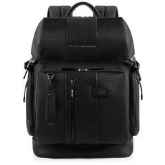 Piquadro Zaino Porta Pc/ipad®Air/pro 9,7 Con Tasca Portabottiglia O Portaombrello, Connequ E Anti-Frode Rfid Brief Nero CA4534BR