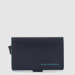 Piquadro PP5649B2R/BLU2 Porta Carte Di Credito In Metallo Blu Notte