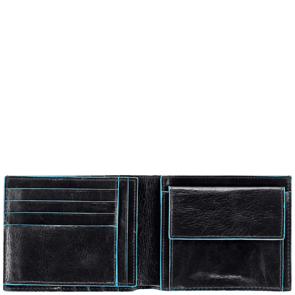 Piquadro Portafoglio Uomo Con Porta Monete Nero PU1240B2/N