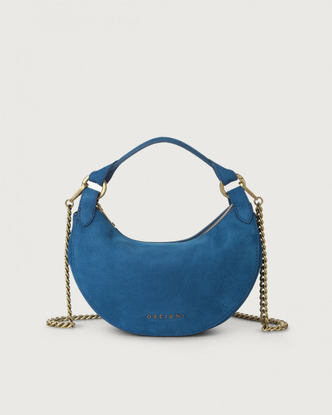 Orciani SD0179NAB-ELT Mini Bag Dumpling Nabucco In Nubuck Con Tracolla Elettrico