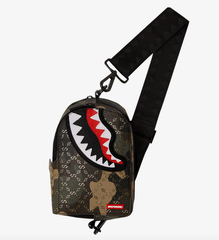 Sprayground 910B5552NSZ - $ PATTERN OVER CAMO SLING U BACKPACK