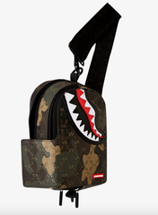 Sprayground 910B5552NSZ - $ PATTERN OVER CAMO SLING U BACKPACK