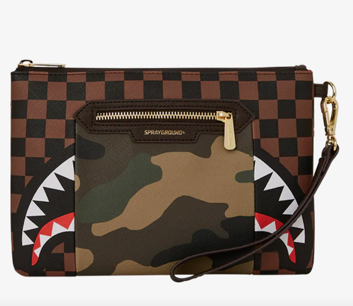 Sprayground 910B5630NSZ - SIP CAMO ACCENT CROSS-OVER U CLUTCH