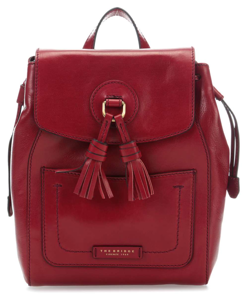 The bridge zaino in pelle da donna rosso 04334801