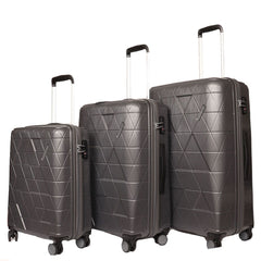 American tourister triangolo set 3 pezzi rigidi 4 ruote asphalt grey 115794/D039 60G08004
