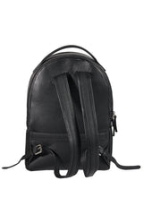 Lingua d’Oca Zaino Alex in Pelle di Vitello Martellata | Trolley-Friendly & Tasca Frontale | 30x15x42 cm