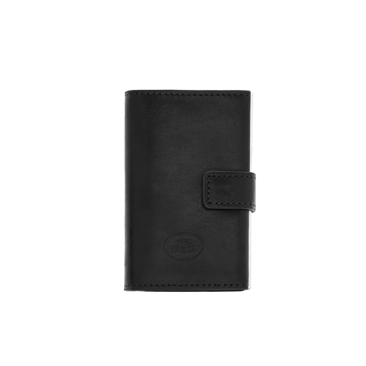 Portacarte in pelle a scatto con protezione rfid
