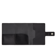 Portacarte in pelle a scatto con protezione rfid