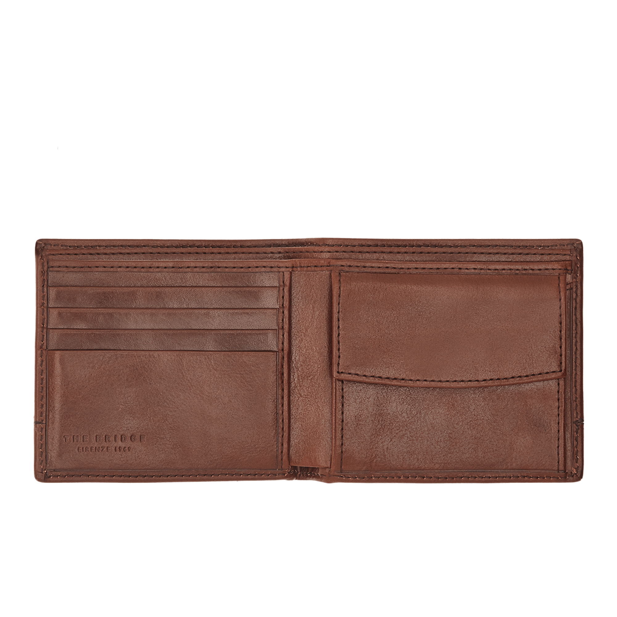 The Bridge Man Wallet Marrone/rutenio Scuro 01522001.1A