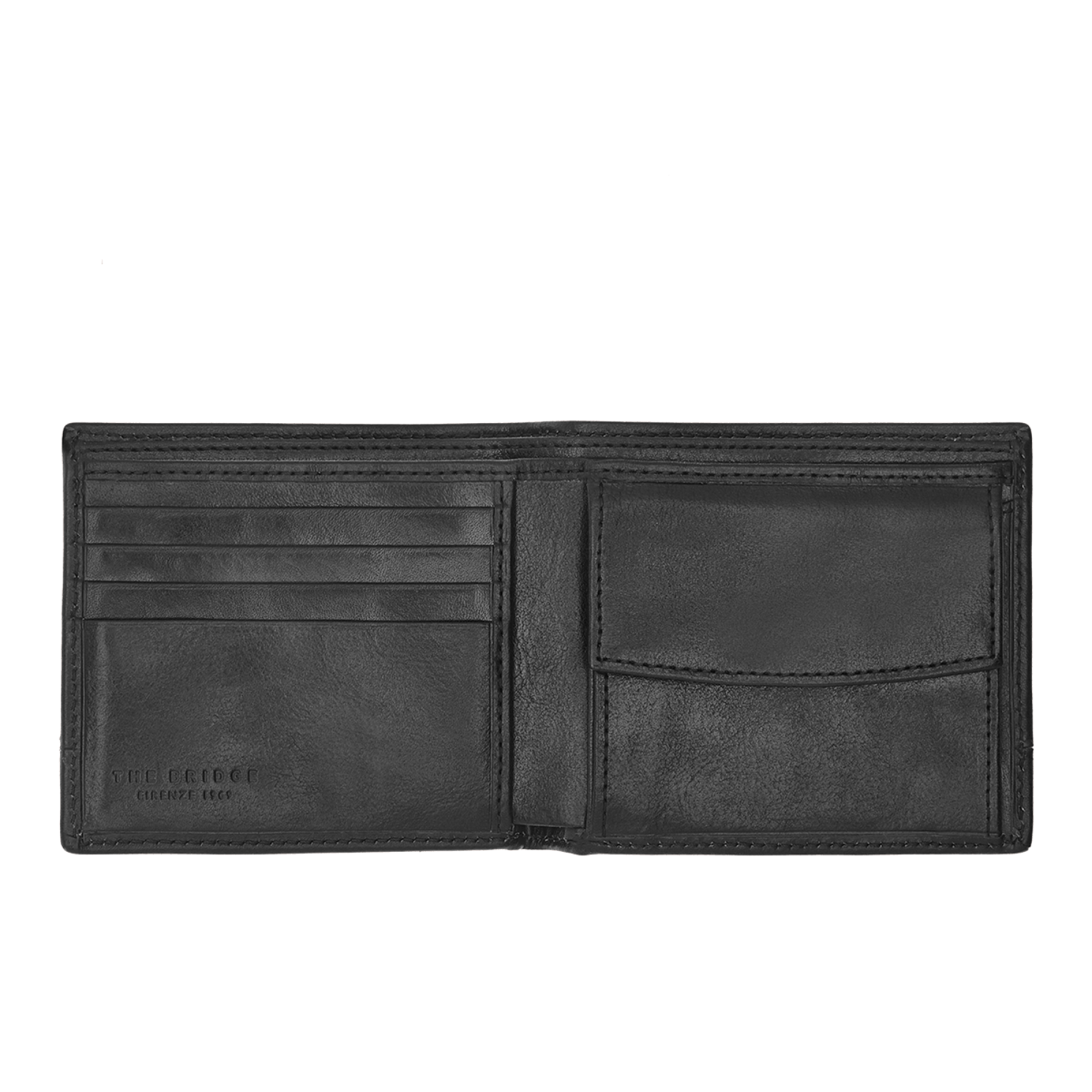 The Bridge Man Wallet Nero/rutenio 01522001.7R