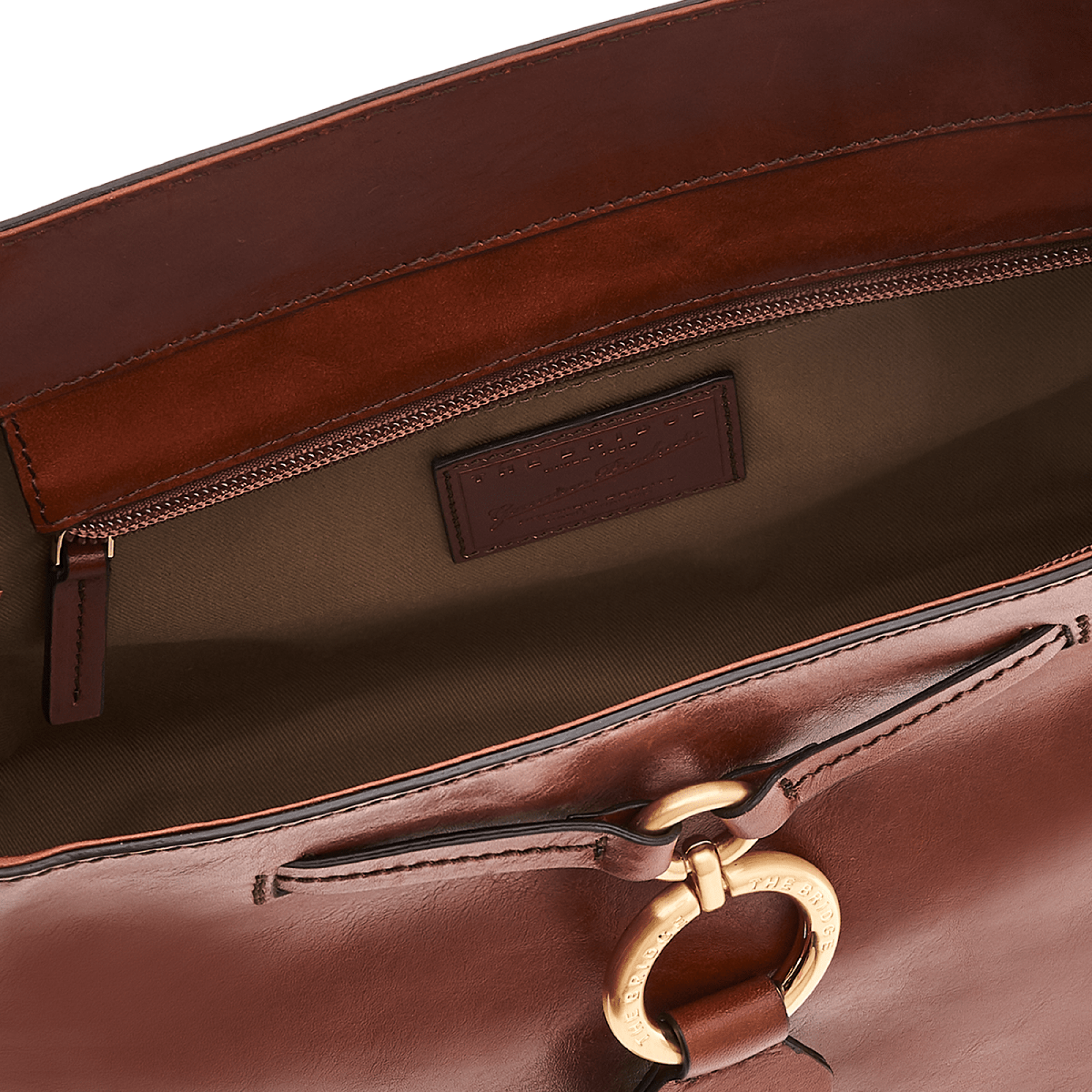 The Bridge Hobo Bag Marrone/oro 0411204N.14