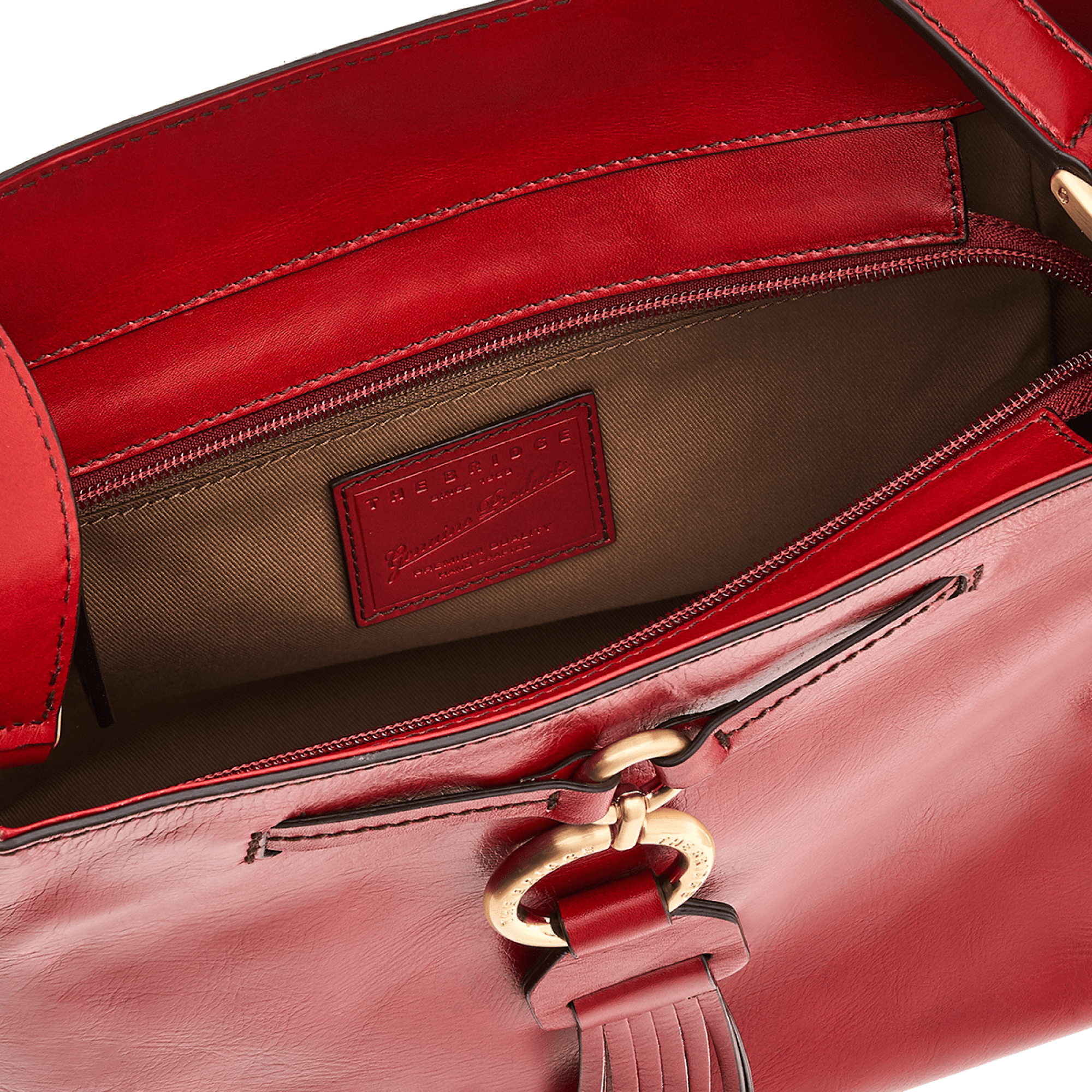 The Bridge Hobo Bag Rosso Ribes/oro 0411204N.2E