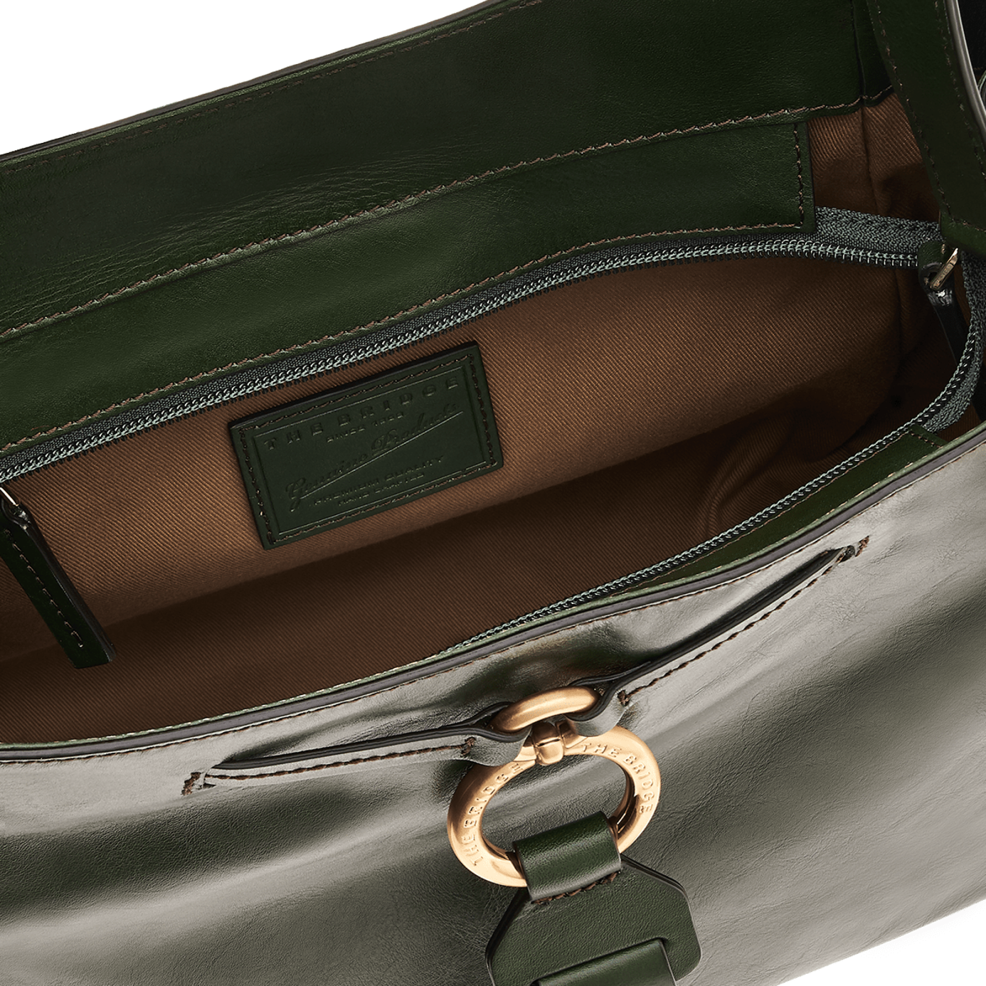 The Bridge Hobo Bag Verde Inglese/oro 0411204N.X0