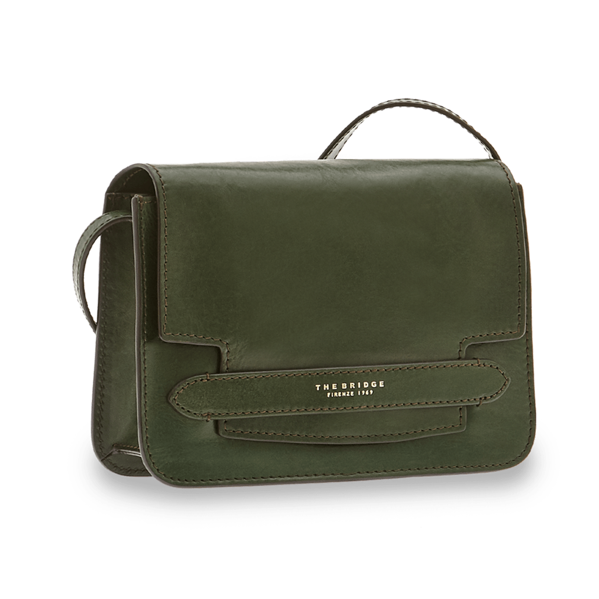 The Bridge Shoulder Bag Verde Inglese/oro 04193001.X0