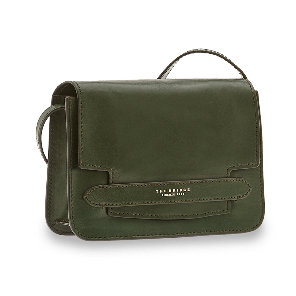 The Bridge Shoulder Bag Verde Inglese/oro 04193001.X0