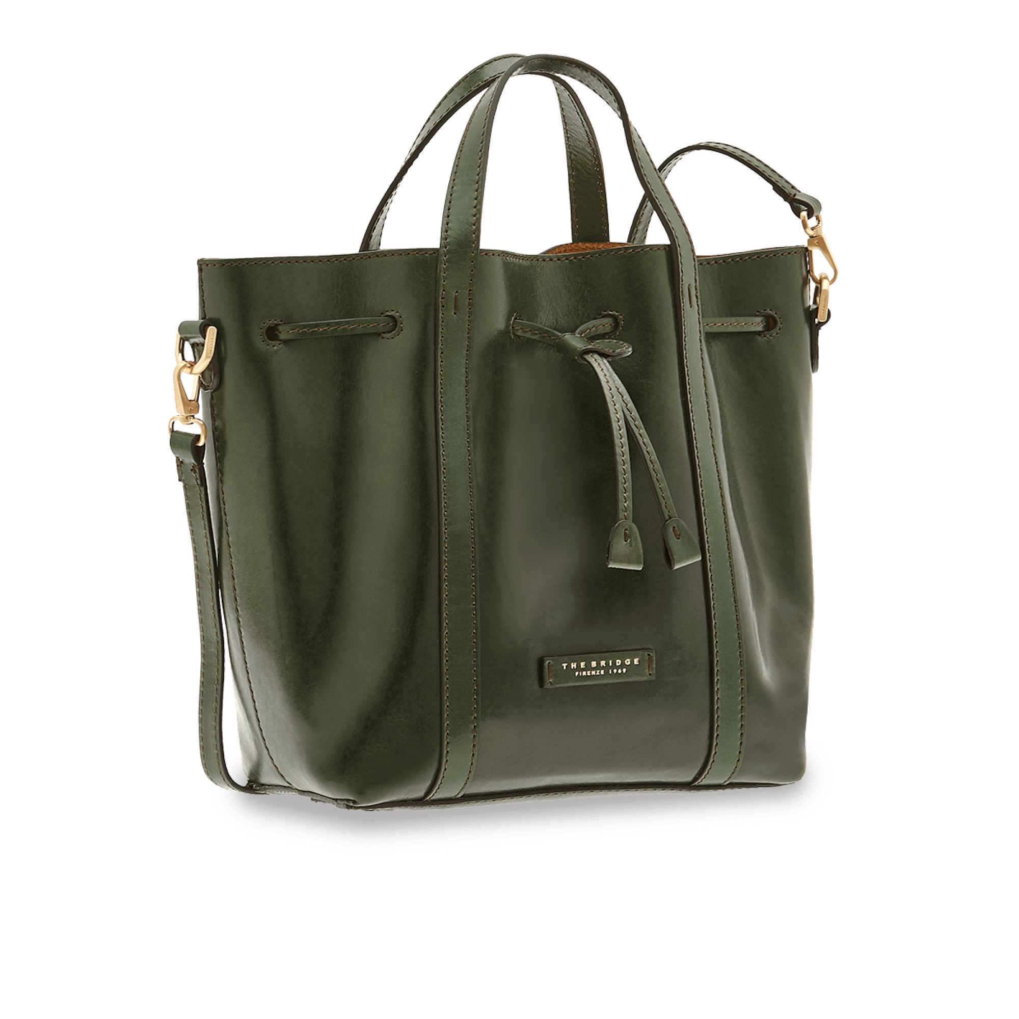 The Bridge Bucket Bag Verde Inglese/oro 04200001.X0