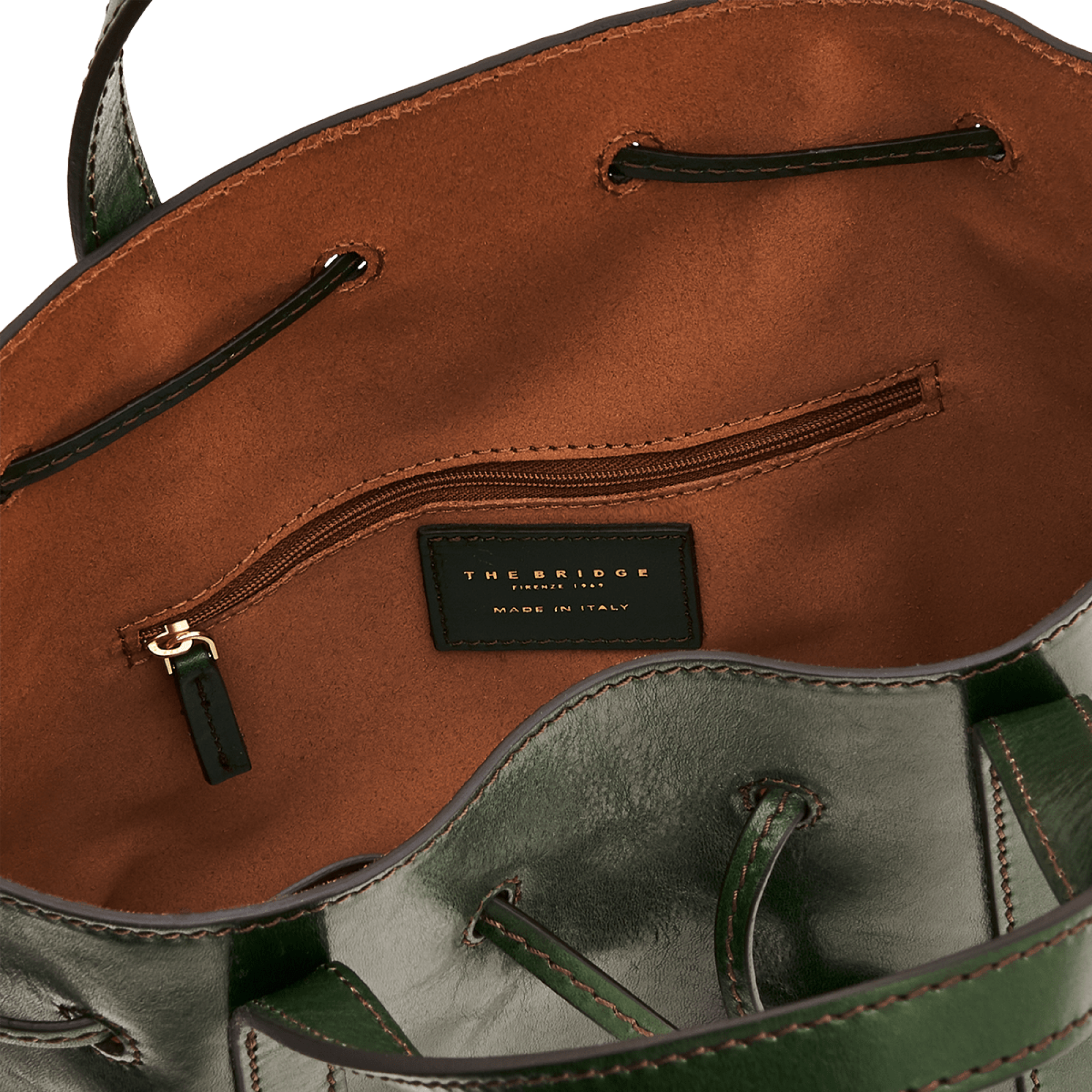 The Bridge Bucket Bag Verde Inglese/oro 04200001.X0