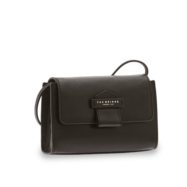 The Bridge, mini bag nero e oro de Santis – De Santis