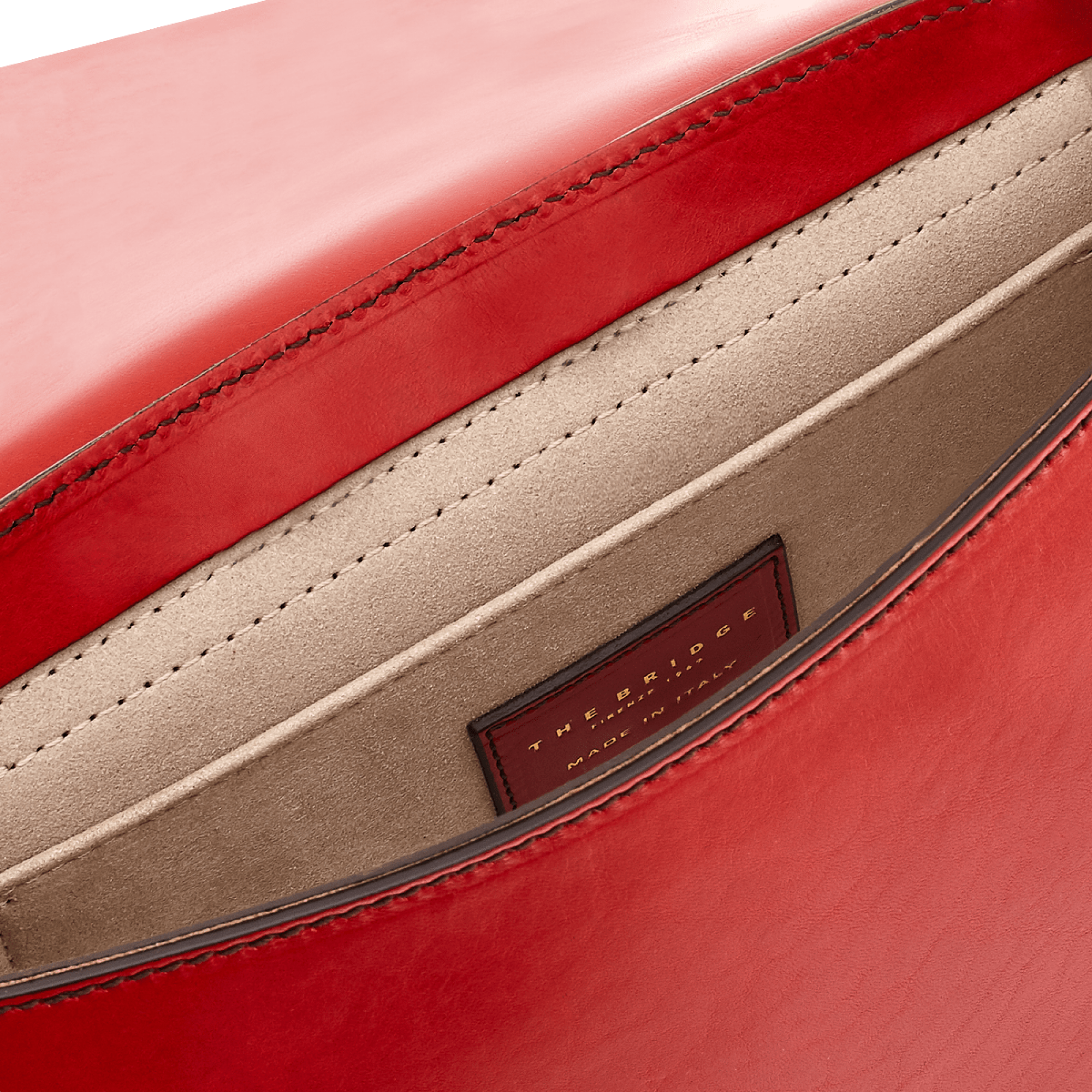 The Bridge, saddle bag rosso ciliegia/oro 04363001.9I