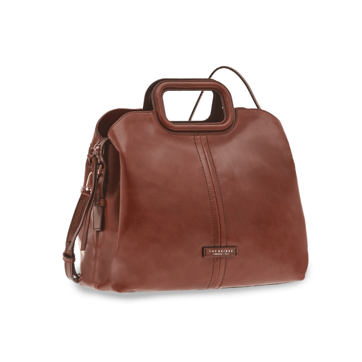 The Bridge Two-Handle Bag Marrone/oro 0437594N