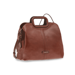 The Bridge Two-Handle Bag Marrone/oro 0437594N