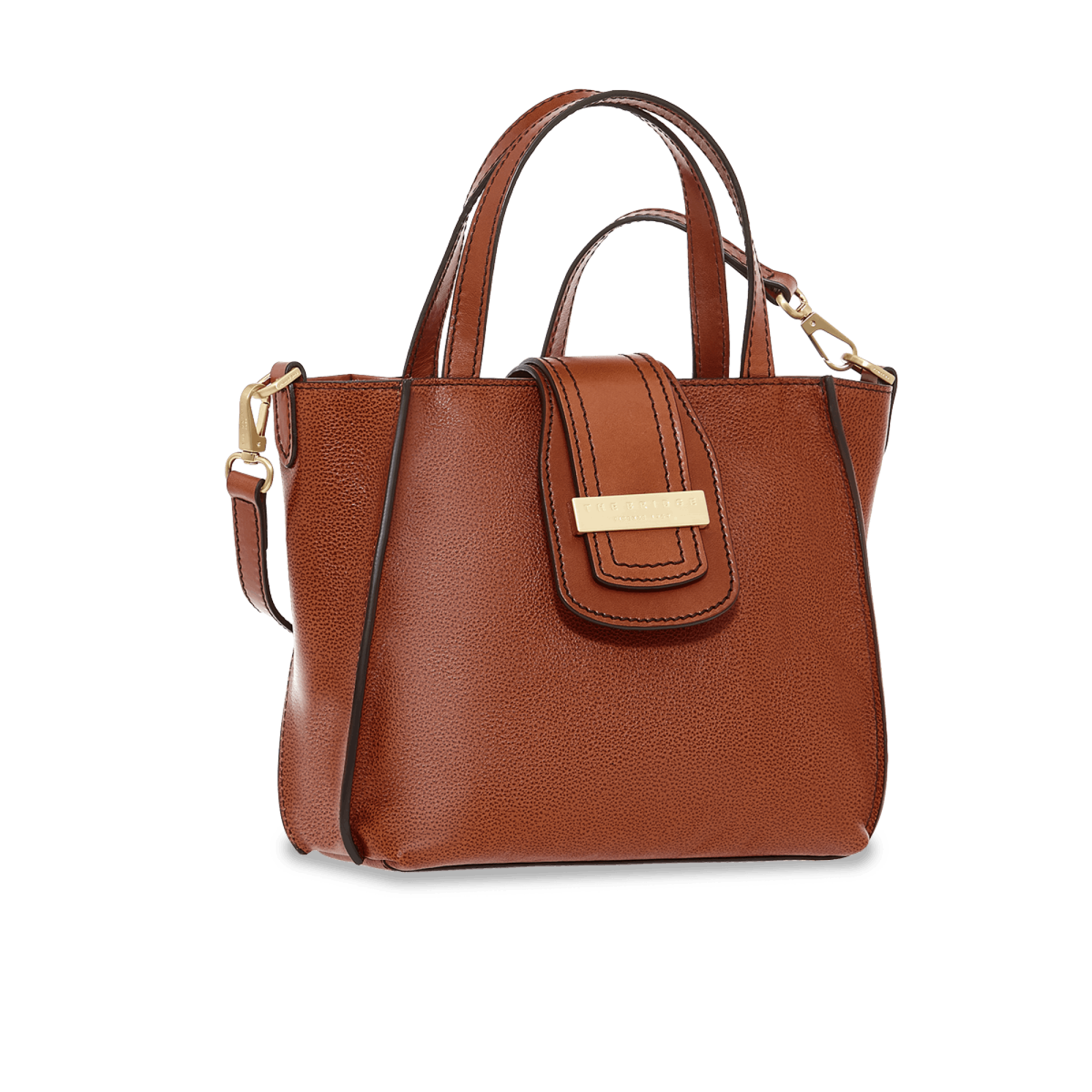 The Bridge 043842BX.14 Borsa Tote Marrone/Oro