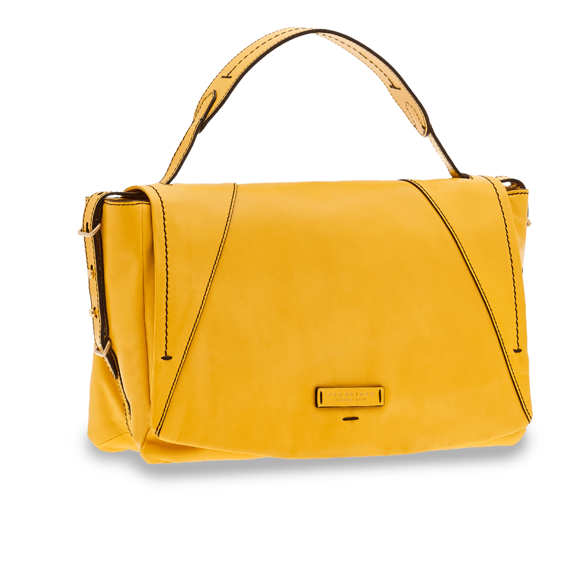 The Bridge, satchel bag limone/ oro 0439304N.S2