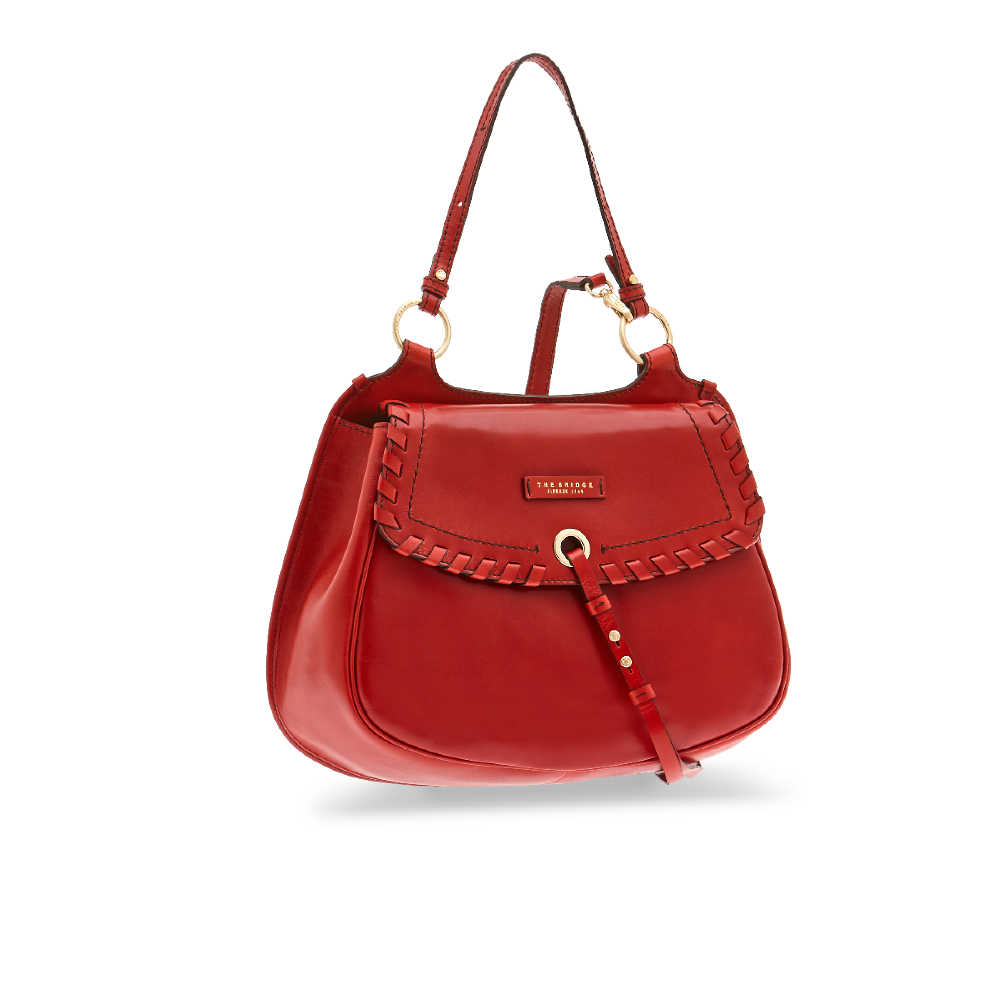 The Bridge Borsa Doppia Funzione Rosso Ciliegia/oro 0459394N.9I