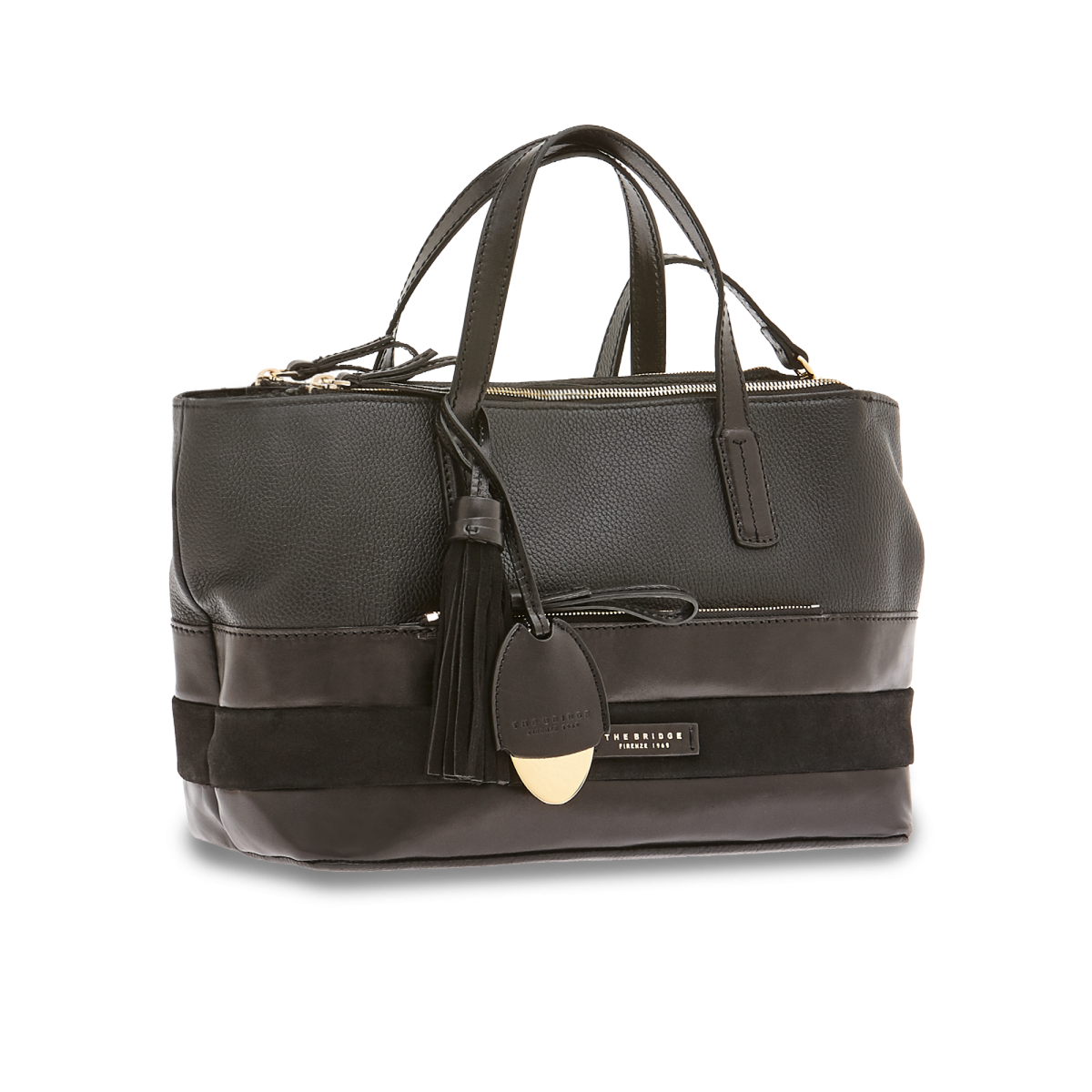 The Bridge Borsa Doppia Funzione Nero/oro 0476498Y.30