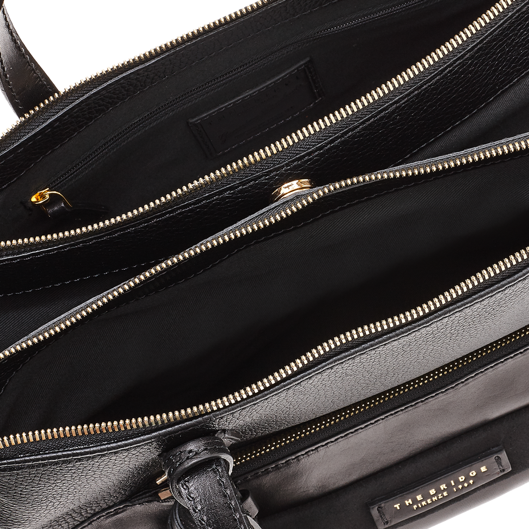 The Bridge Borsa Doppia Funzione Nero/oro 0476498Y.30