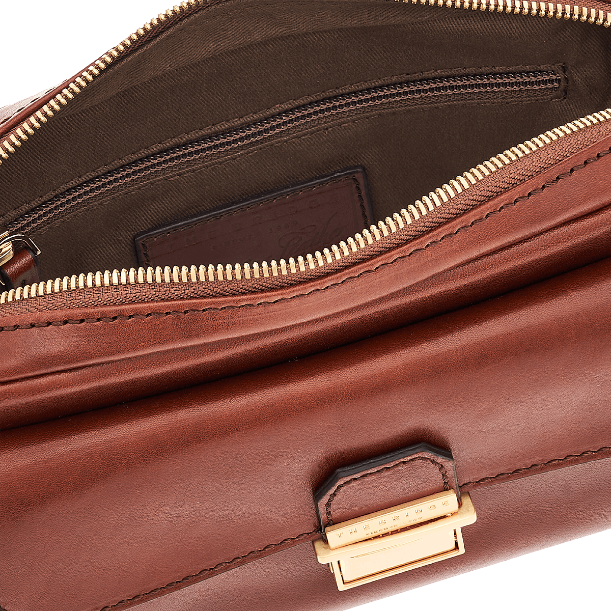 The Bridge 05342201.14 - Borsa Tracolla Marrone/Oro