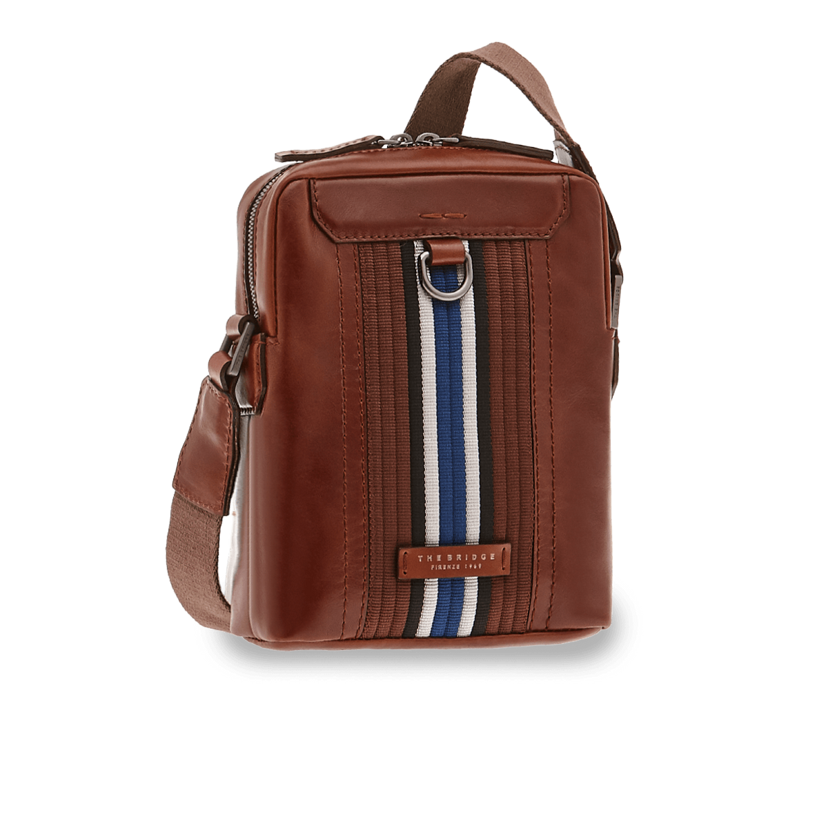 The Bridge Men's Shoulder Bag Marrone/rutenio Scuro 0549094N.1A