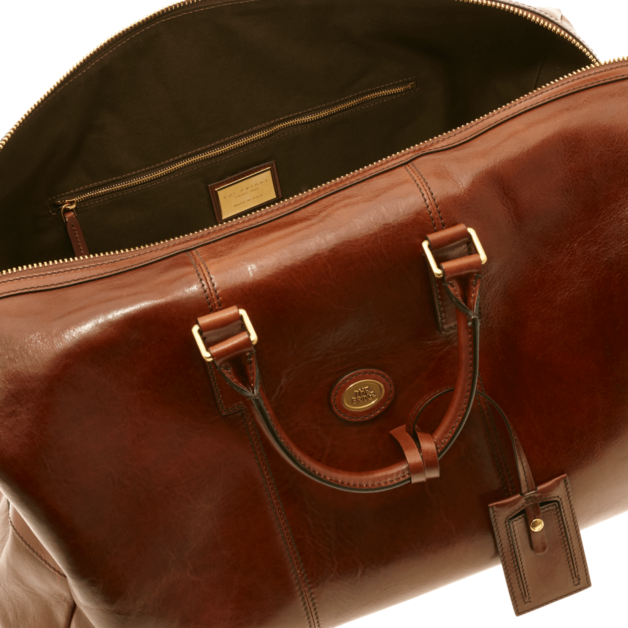 The Bridge Borsa Viaggio Marrone/oro Spedizione