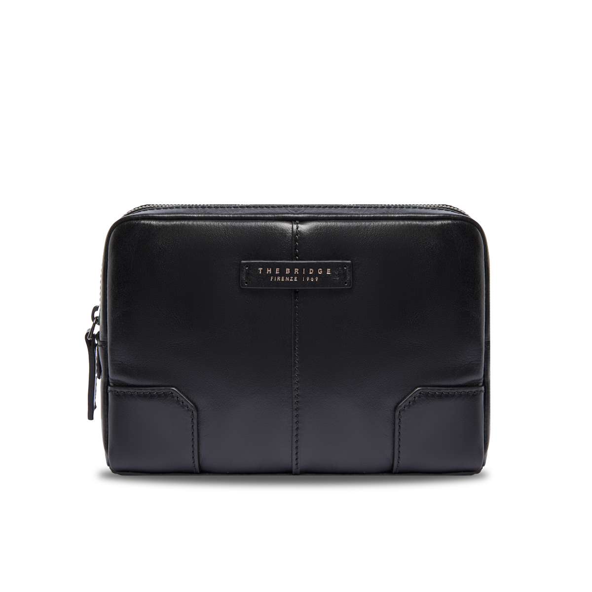 Pochette uomo in pelle con zip