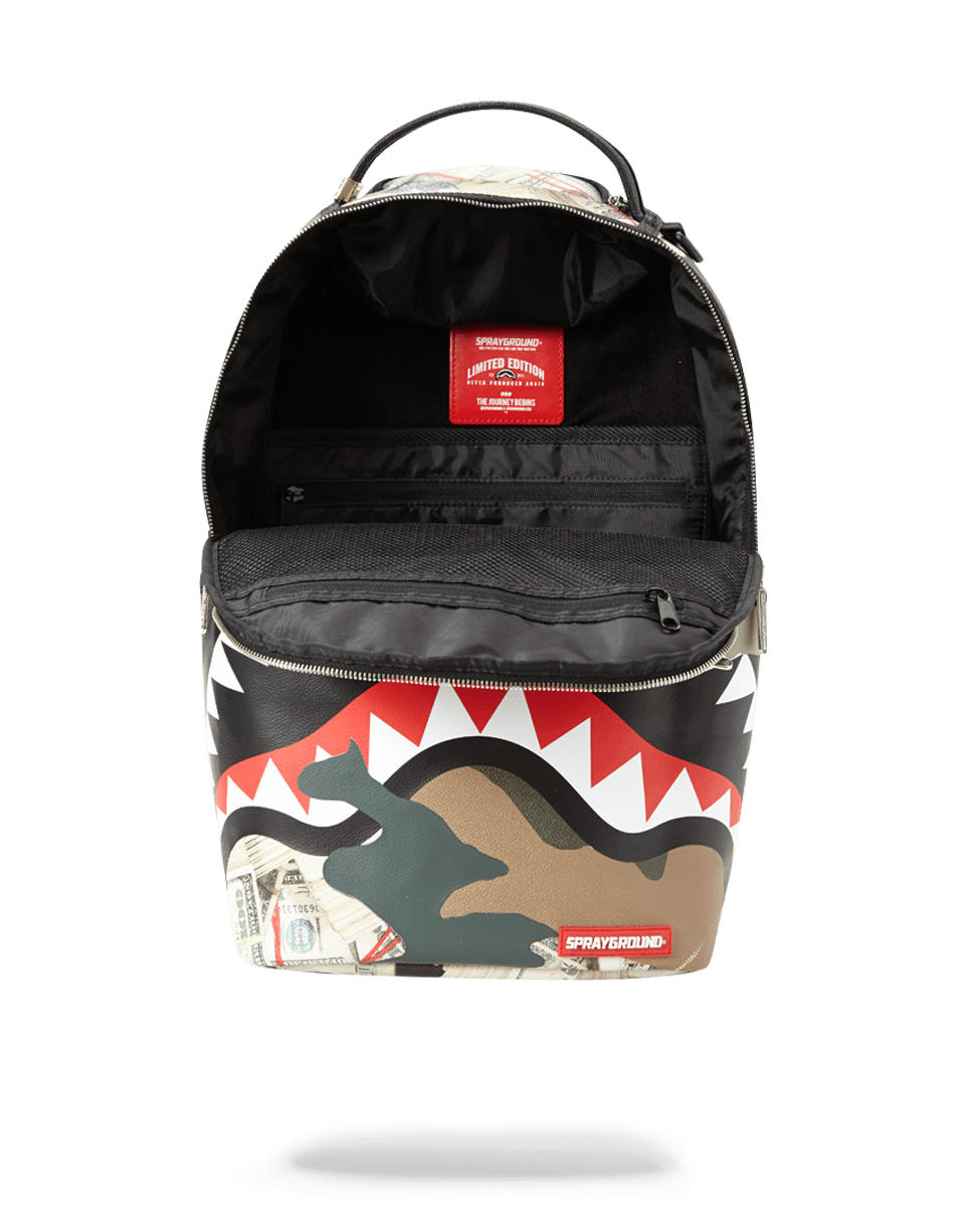 Sprayground Camo Money Shark 910B2202NSZ zaino sprayground