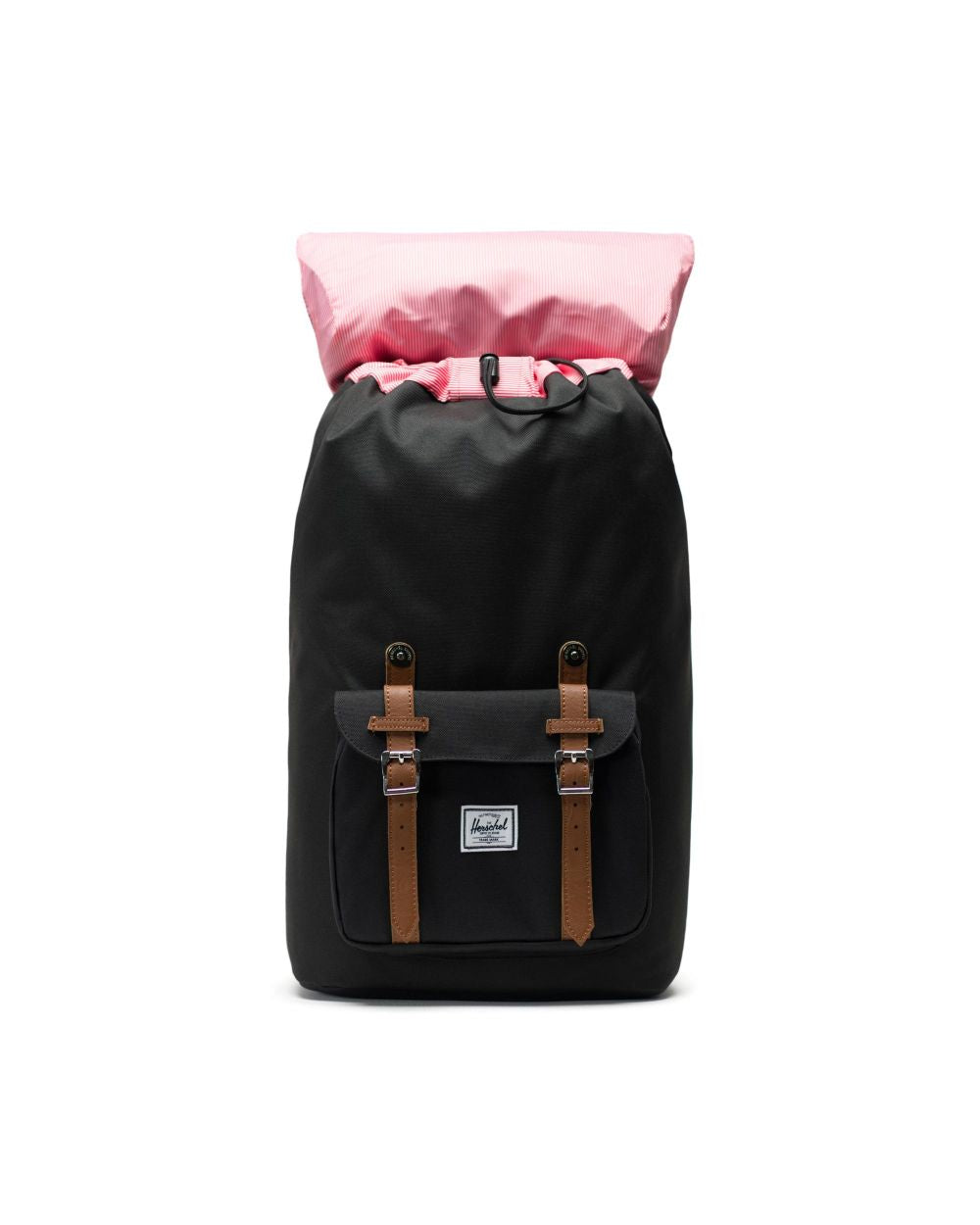 Herschel zaino Little America Backpack Black/Tan Synthetic Leather 10014-00001-OS  66419041900001