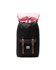 Herschel zaino Little America Backpack Black/Tan Synthetic Leather 10014-00001-OS  66419041900001