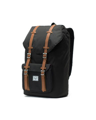 Herschel zaino Little America Backpack Black/Tan Synthetic Leather 10014-00001-OS  66419041900001