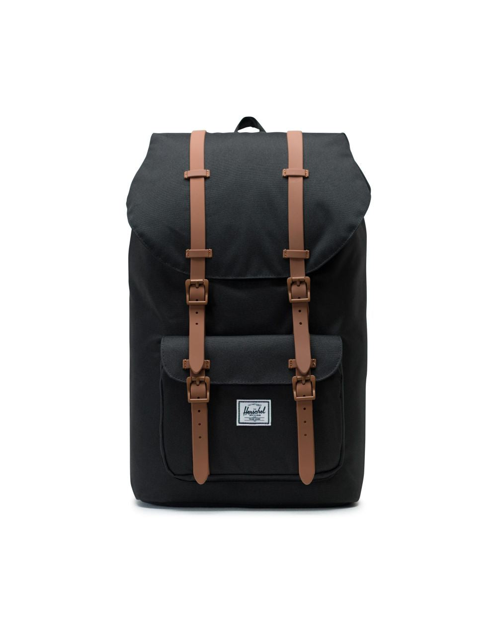 Herschel zaino Little America Backpack Black/Saddle Brown 10014-02462-OS  66419042302462