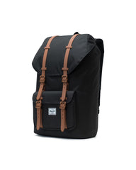 Herschel zaino Little America Backpack Black/Saddle Brown 10014-02462-OS  66419042302462