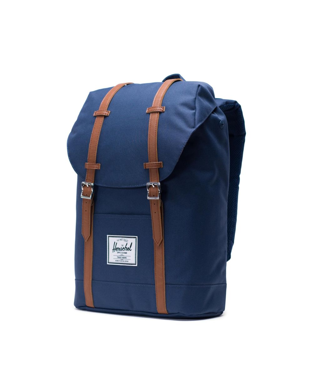 Herschel Zaino Rtreat backpack Pelle sintetica blu scuro marrone chiaro 10066-00007-OS 66419038700007