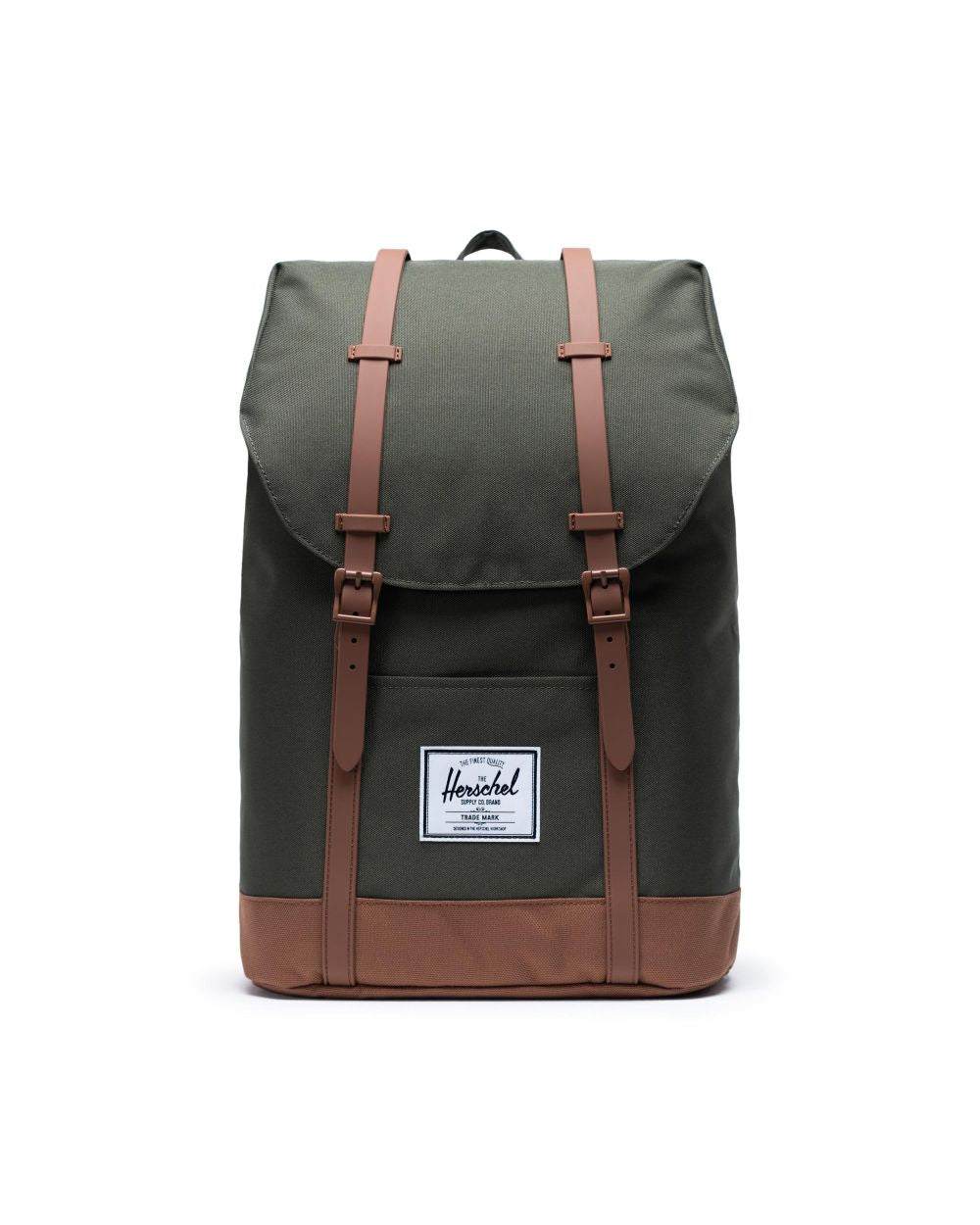 Herschel Zino Retreat backpack Dark Olive/Saddle Brown 10066-03011-OS 66419039003011