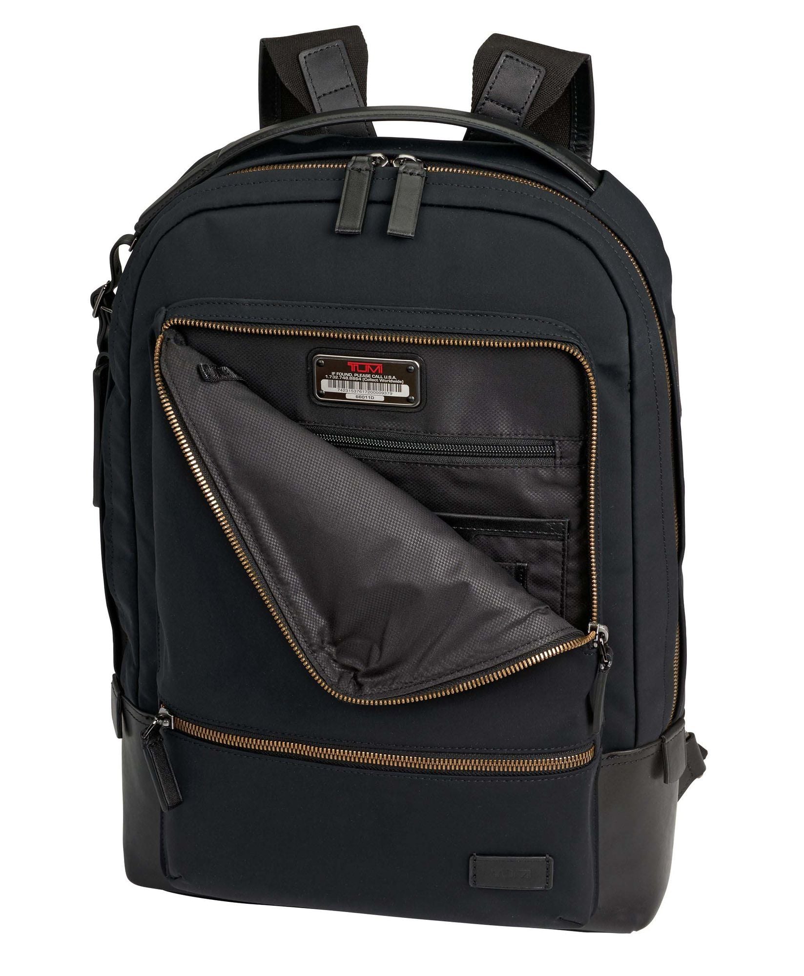Tumi Bates Black Backpack – De Santis Tumi Bates Black Backpack – De Santis